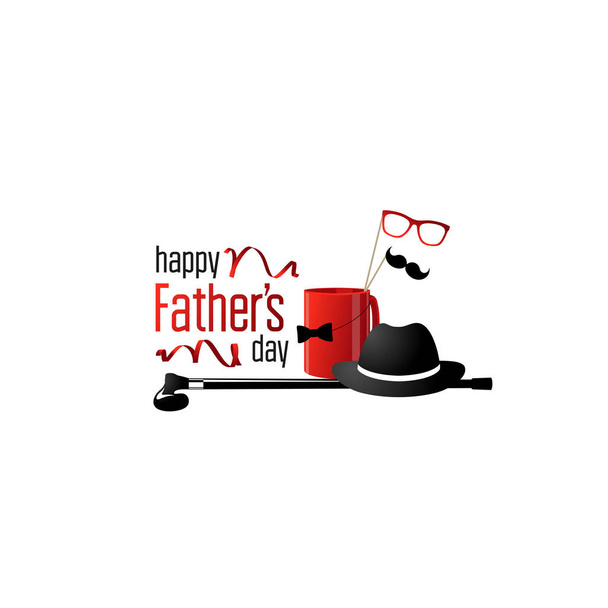 Fathers day. Composition for your design - Vector, Image