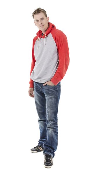 Standing man in casual clothing isolated - Foto, imagen