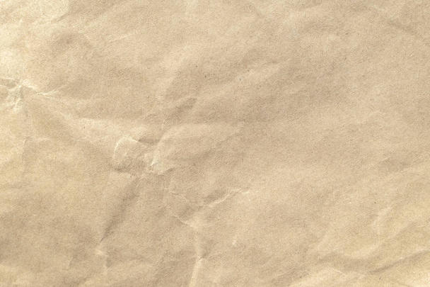 Brown crumpled paper texture background. - Photo, Image