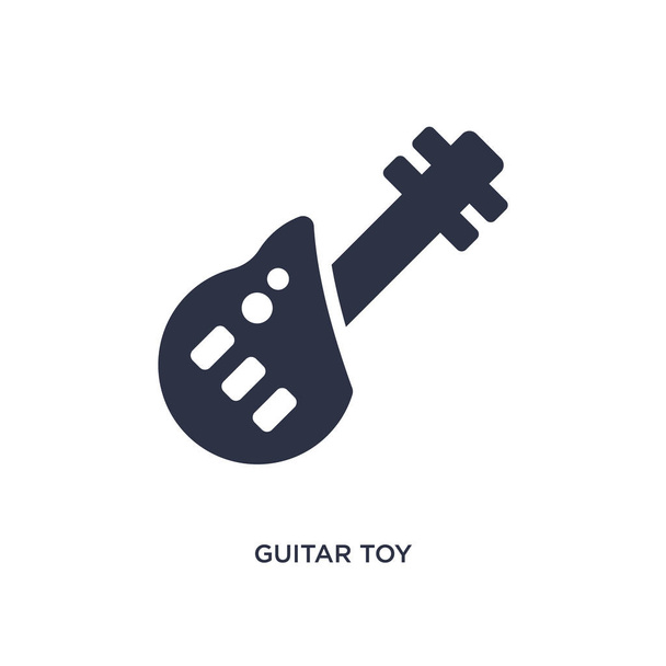 guitar toy icon. Simple element illustration from toys concept. guitar toy editable symbol design on white background. Can be use for web and mobile. - Vektor, obrázek