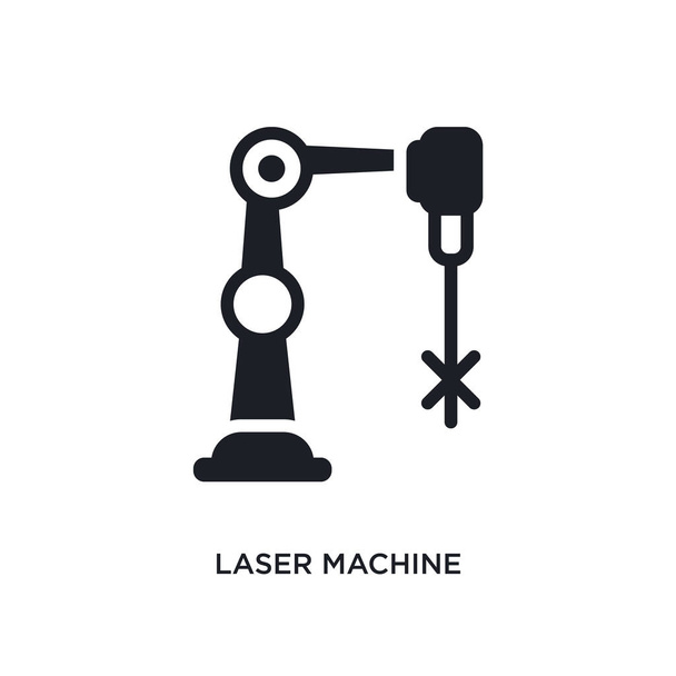laser machine isolated icon. simple element illustration from el - Vector, Imagen
