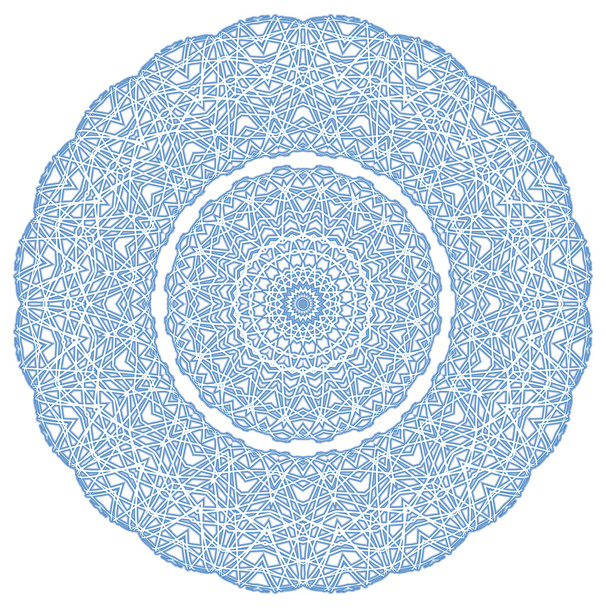 Forma radial abstracta azul con patrón
 - Foto, Imagen
