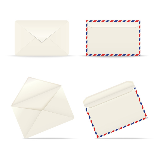 Піктограма конвертів на білому тлі
 - Вектор, зображення
