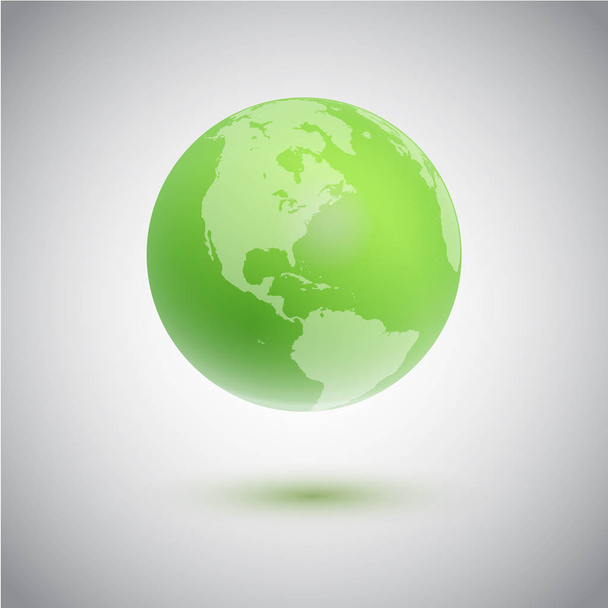 Vihreä maapallo, vektorikuvitus
 - Vektori, kuva