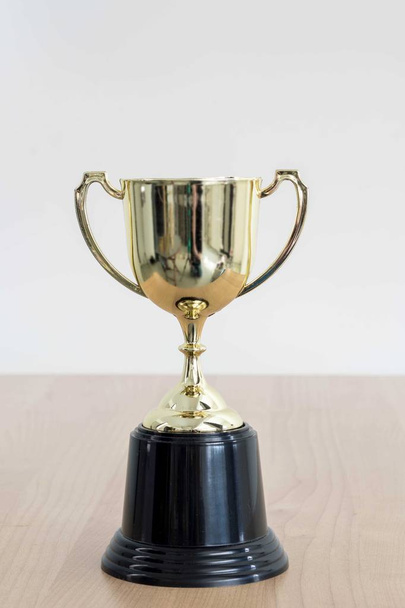 Trophy cup op witte achtergrond - Foto, afbeelding