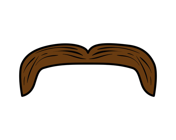 μουστάκι στυλ hipster αξεσουάρ - Διάνυσμα, εικόνα