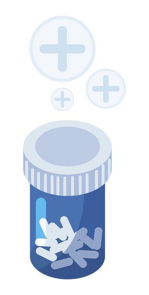 medicine pot drugs icon - Διάνυσμα, εικόνα