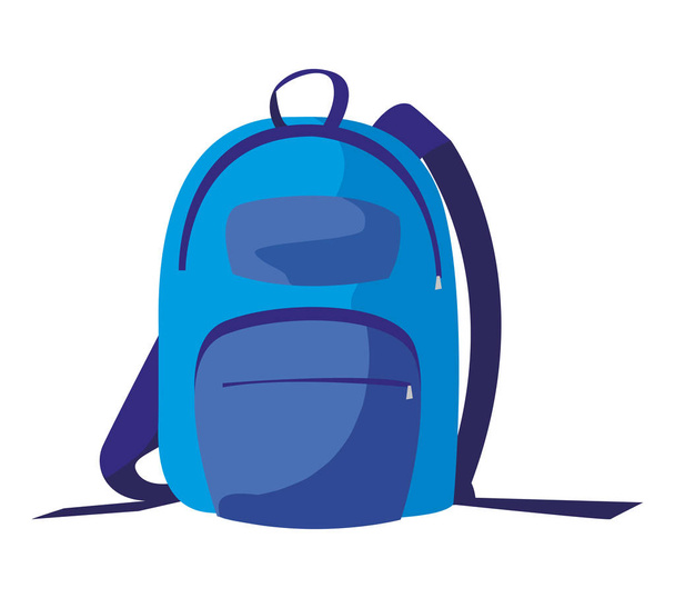 iskola táska elszigetelt ikon - Vektor, kép
