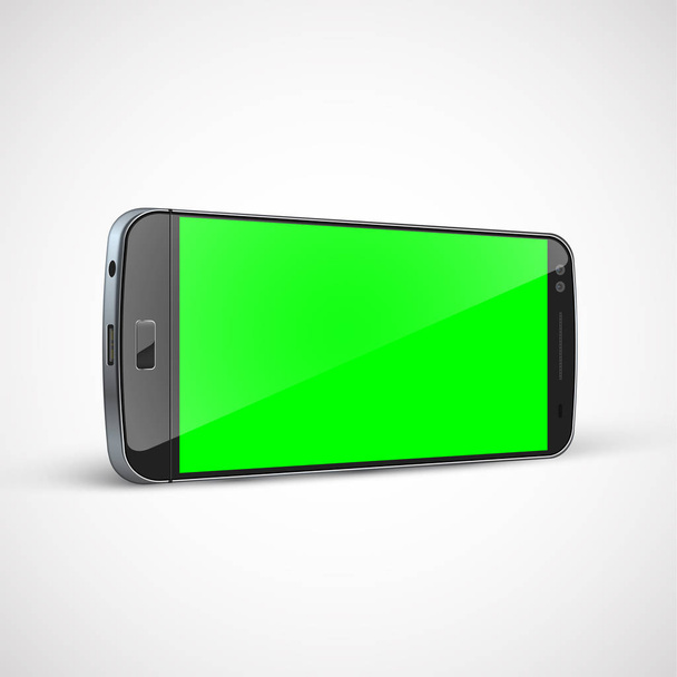 Realistic, high-detailed cellphone, vector illustration - Vector, afbeelding