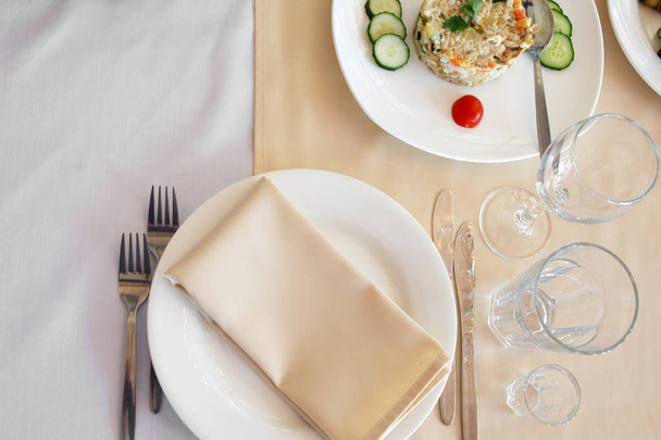 Holiday luxury table with gourmet food. - Fotó, kép