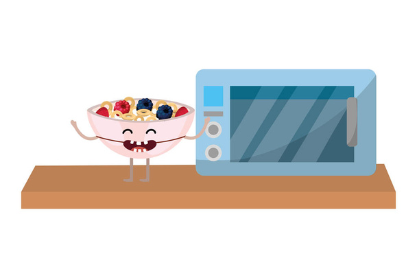 deliciosos desenhos animados comida saborosa
 - Vetor, Imagem