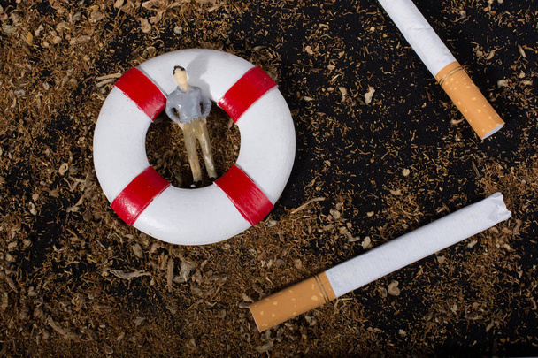  言う喫煙概念はないタバコ日ポスター - 写真・画像