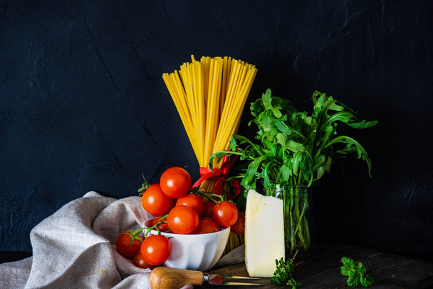 olasz tészta-összetevők  - Fotó, kép
