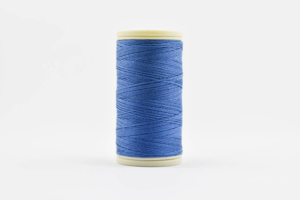 sewing thread, blue color - Фото, изображение
