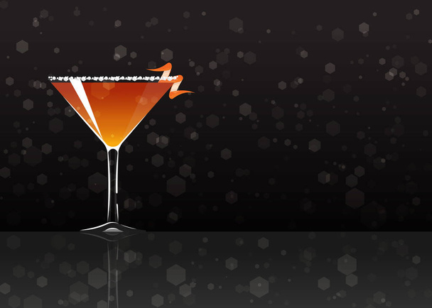 Official cocktail icon, The Unforgettable Mary Pickford - Vector, Imagen