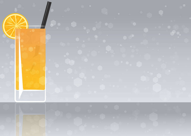 Official cocktail icon, The Unforgettable Screwdriver  - Vettoriali, immagini