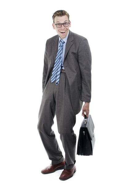 Goofy nerd salesmen businessman - Фото, зображення