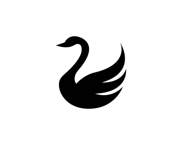 Modèle de logo de cygne
  - Vecteur, image