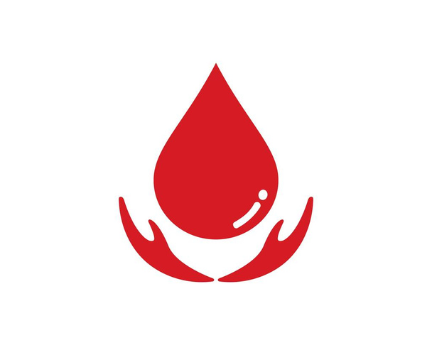 Εικονίδιο του αίματος λογότυπο φορέα - Διάνυσμα, εικόνα