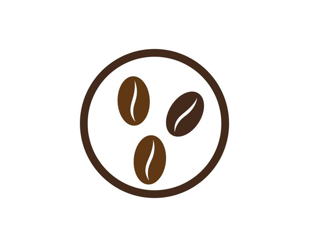 plantilla de granos de café vector
  - Vector, Imagen