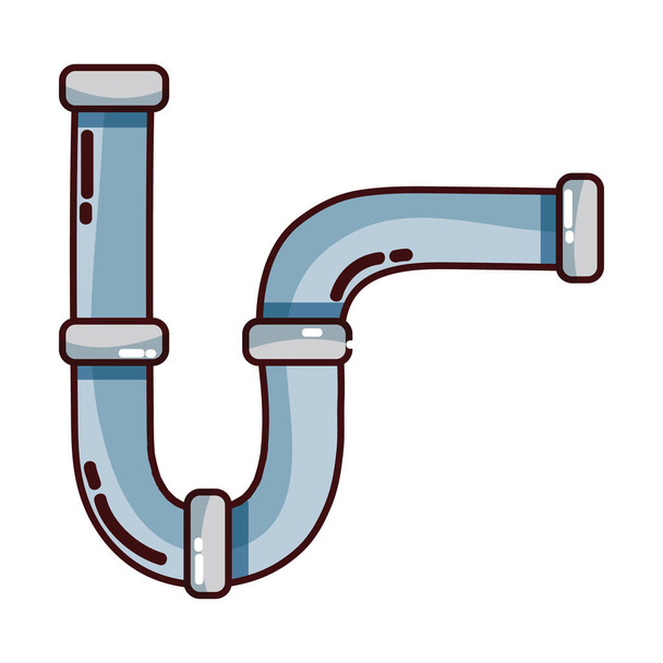 plumbing tube repair equipment construction - Vector, Image