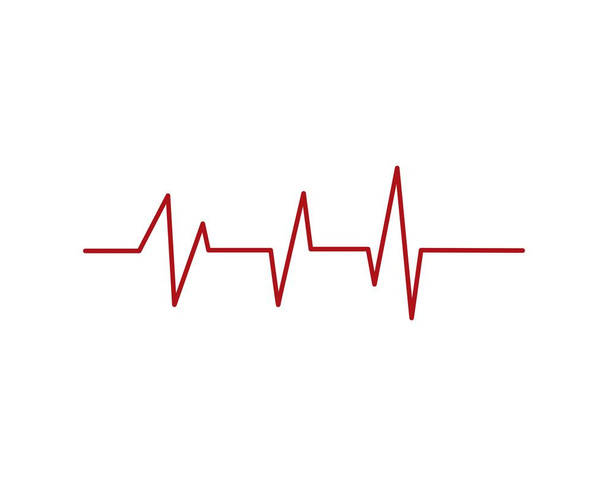 Icono de cardiograma de latidos cardíacos
 - Vector, imagen