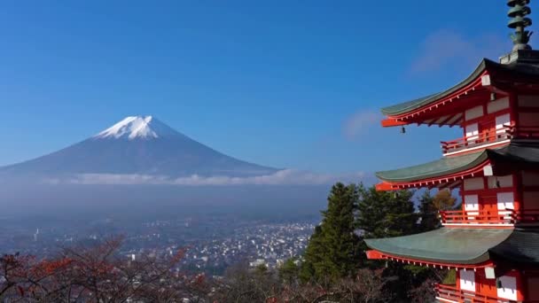 malownicze nagranie pięknej góry Fuji, Japonia - Materiał filmowy, wideo