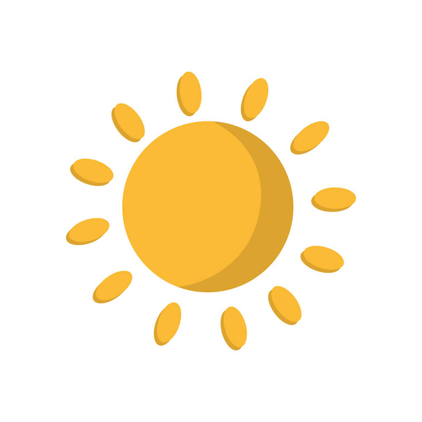 太陽天気分離アイコン - ベクター画像