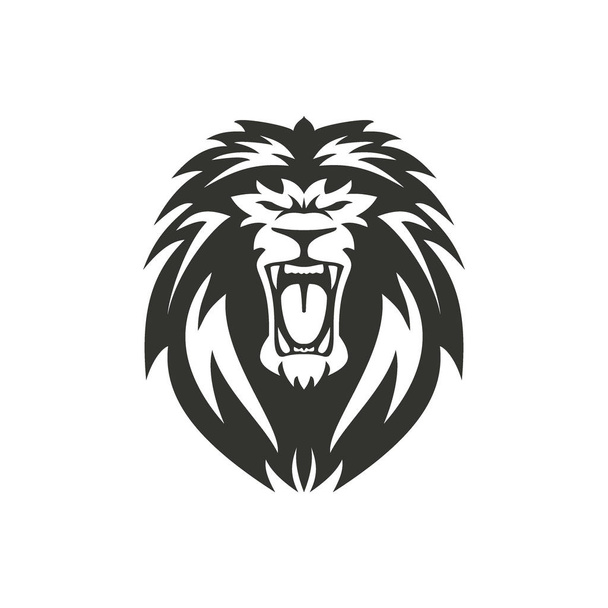 Λιοντάρι σύμβολο ή σήμα εικόνα σε άσπρο φόντο. - Διάνυσμα, εικόνα