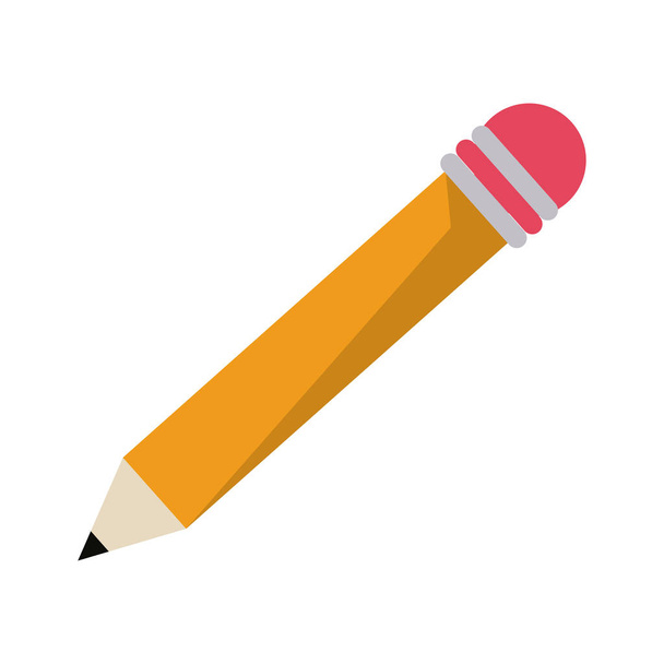 Pencil drawing symbol isolated - Vector, Image