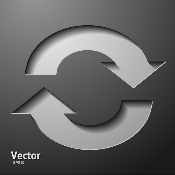 The arrow points in a circle - Vektor, Bild
