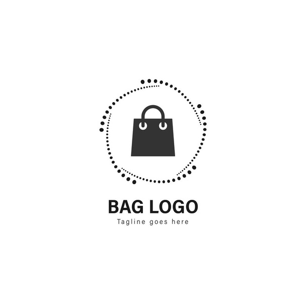 ショップのロゴのテンプレート デザイン。モダンなフレーム ベクトル デザイン店舗ロゴ - ベクター画像
