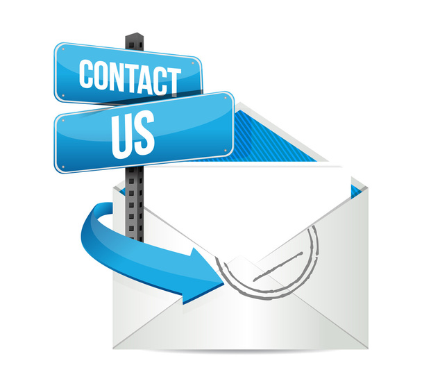 contact us email sign - Photo, Image