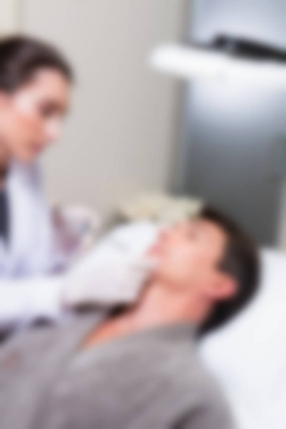 Medische cosmetologie kliniek thema achtergrond wazig - Foto, afbeelding