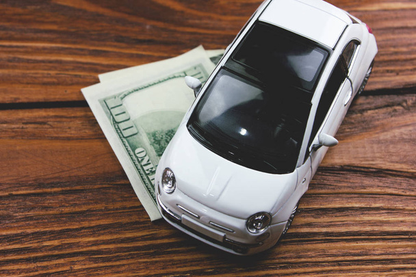 Money and business concept car - Fotó, kép