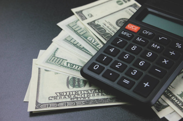 money and calculator calculation - Фото, изображение
