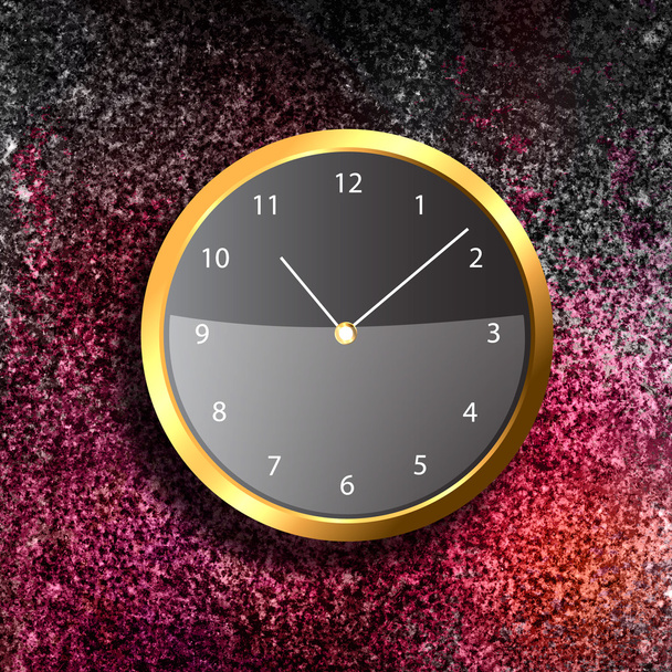 nowoczesny zegar na ścianie teksturowane - Zdjęcie, obraz