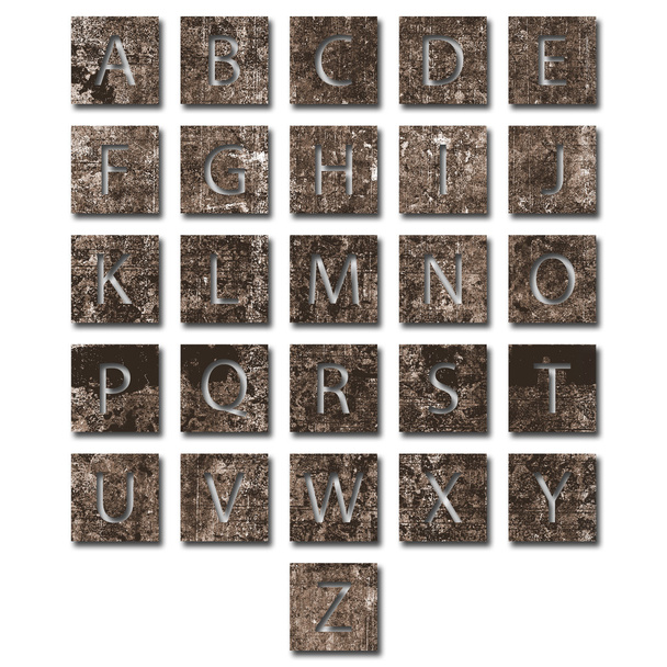 einzigartiges Alphabet-Set - Foto, Bild