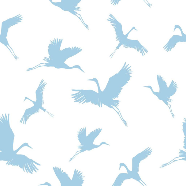 crane, pattern, vector, illustration - Vektor, kép