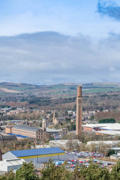 Ville de Dundee avec cheminée Cox's Stack Écosse
 - Photo, image