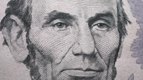 Közelkép amerikai dollárról - Felvétel, videó