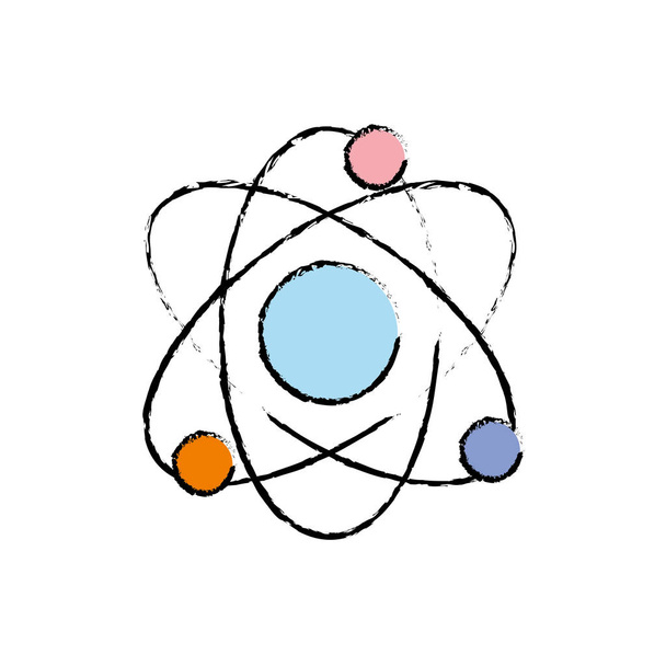 física órbita átomo para educação química
 - Vetor, Imagem