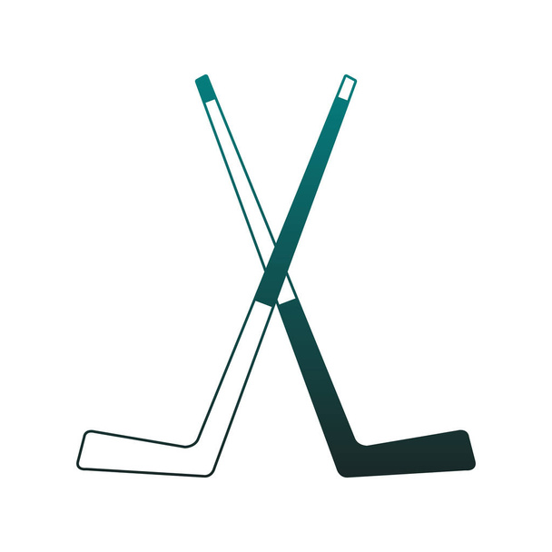 Хоккейные клюшки
 - Вектор,изображение