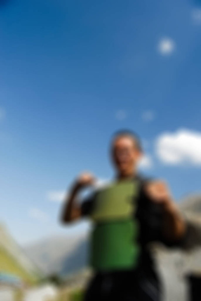 Mountaineering tourism  theme blur background - Foto, afbeelding