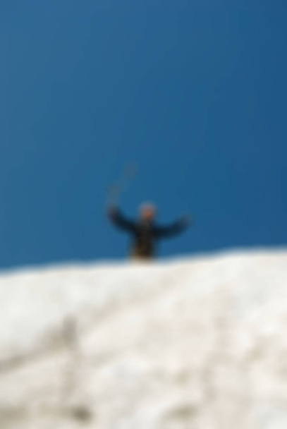 Mountaineering tourism  theme blur background - Foto, immagini