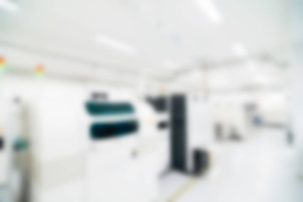 Electronics production plant theme blur background - Fotoğraf, Görsel