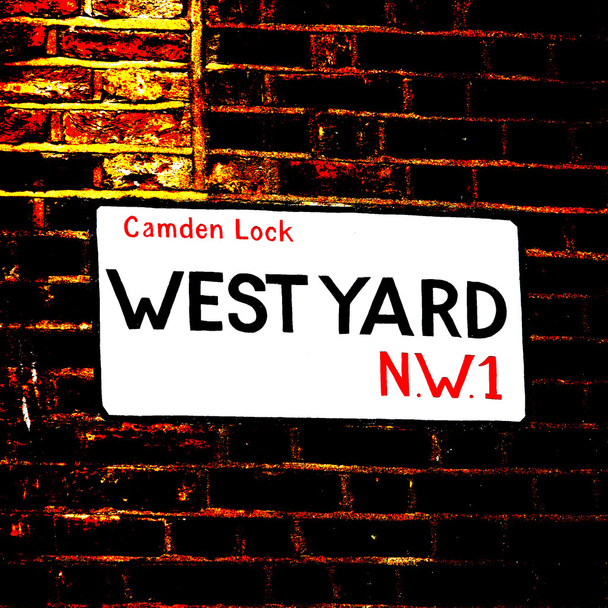 Londra sokak tabelası, camden - Fotoğraf, Görsel