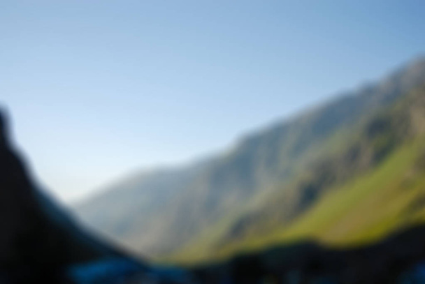 Mountaineering tourism  theme blur background - Foto, imagen