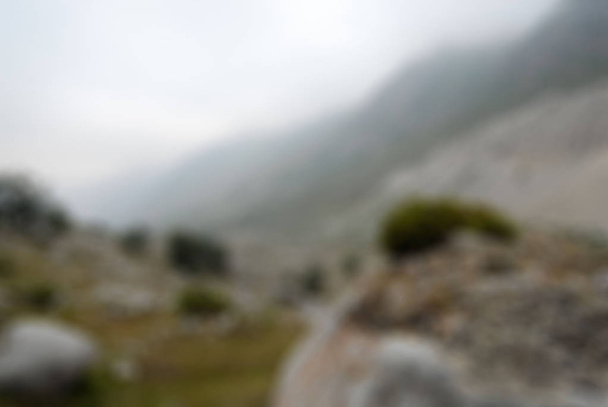 Mountaineering tourism  theme blur background - Foto, Imagem