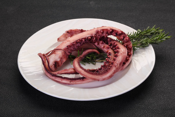 Maukkaita Octopus lonkeroita rosmariinilla - Valokuva, kuva